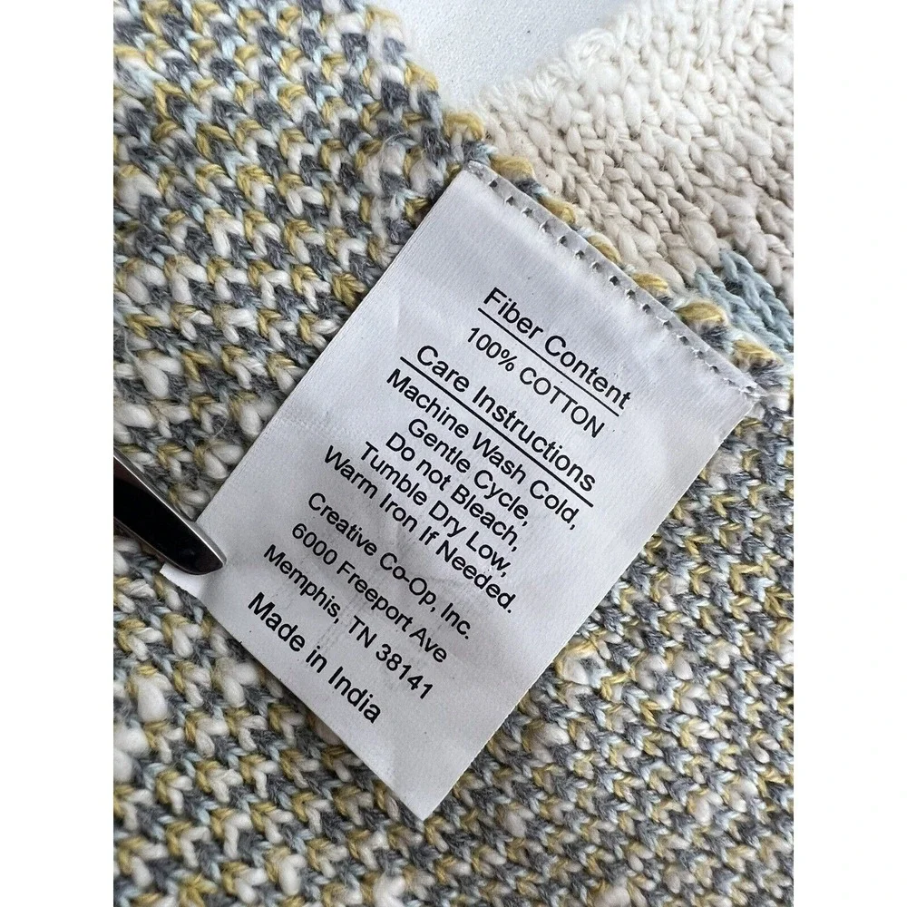 Creative Co Op Toddler Blanket Balloons Clouds Cottagecore Cozy Baby Gift